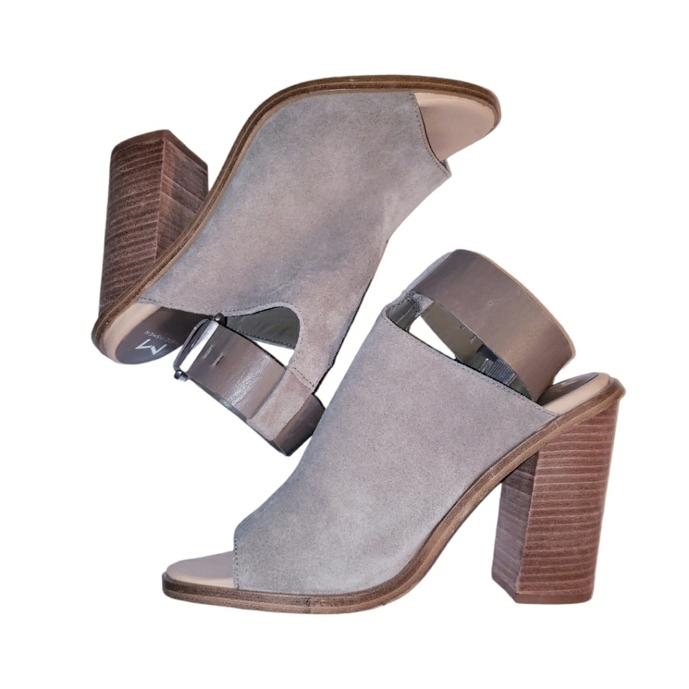 Marc Fisher Taupe Block Heel Bootie